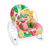 Fisher-Price - Hamaca Crece Conmigo Rock and Roar, Silla para Bebé (Mattel GYC83), Embalaje sostenible
