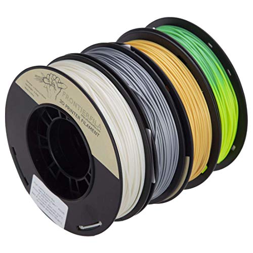 PLA 1.75mm 4x250g oro/plata/fosforescente/termocrómico - Filamento para impresora 3D - FrontierFila