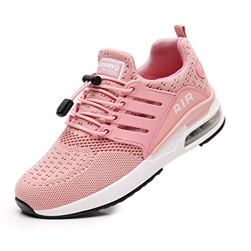 Zapatillas de Deporte Hombre Mujer Ligero Zapatos para Correr Respirable Running Bambas Calzado Deportivo Andar Crossfit Sneakers Gimnasio Casuales Fitness Outdoor Antideslizante Pink39