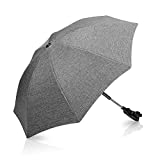 Winload Sombrilla Universal Carrito de Bebé para Protección UV50, Agujero de Sujeción Doble, con Soporte para Tubos Redondos y Ovalados para Sombrilla Cochecito y Silla de Paseo Bebé, 73cm Diámetro