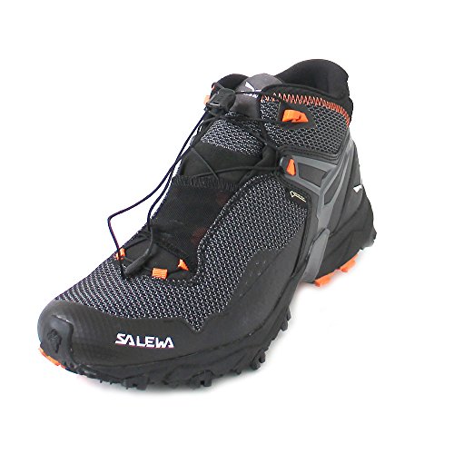 Salewa MS Ultra Flex Mid Gore-TEX Zapatillas de trail running, Black/Holland, 43 EU