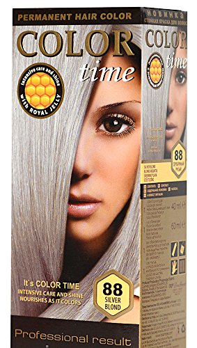 Tinte Permanente para el cabello con Jalea Real color 88 Rubio plateado