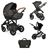 Ibaby One - Cochecito de bebe 3 en 1 - Capazo, Silla, Grupo 0 Plus y Bolso Cambiador - Silla de Paseo homologada 22 Kg