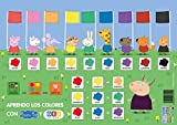 Editorial GEU Peppa Pig Juguete Educativo: Lámina Aprendo los Colores | Tamaño A3