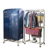 Secadora de ropa portátil Secamatic Máxima XXL por Ventilación, 1200W, Capacidad de Secadora 15 kg y 30 Kg de Tendedero y Armario. Temporizador 180 min, silencioso, multifunción: