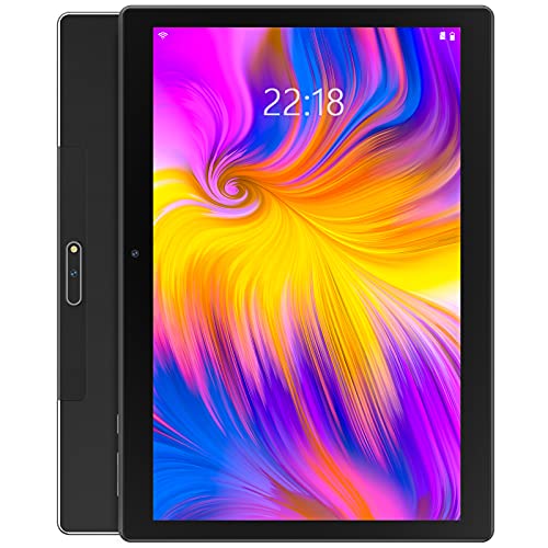 Tablet 10 Pulgadas, Tablet Android 10.0 con 32 GB de Almacenamiento (Expansión de 128 GB), Batería de 6000 mAH, Compatible con Software de Microsoft Office, Wi-Fi, Bluetooth 4.2, Negro