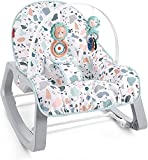 Fisher-Price Hamaca-Mecedora Crece Conmigo Pacific Pebble - Producto para Bebés - Juguetes y Vibraciones - Hasta 18 kg - Regalo para Bebés de 0+ Meses