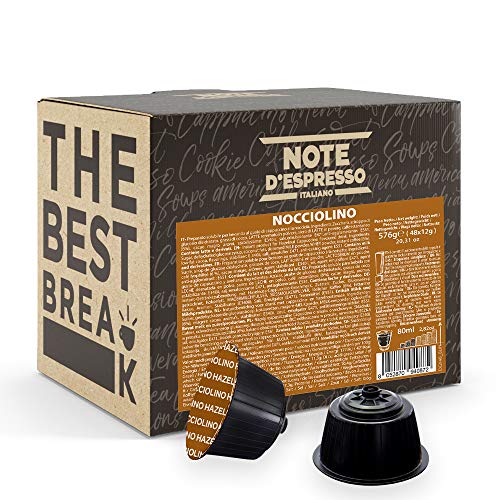Note d'Espresso - Avellana - Cápsulas compatibles con Cafeteras NESCAFE'* DOLCE GUSTO* - 48 caps