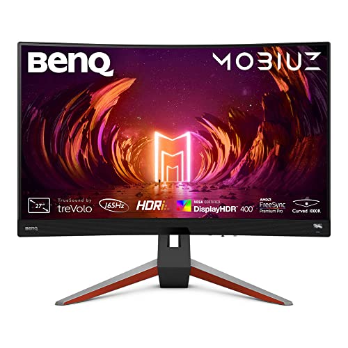 BenQ MOBIUZ EX2710R Monitor Gaming Curvo| 27" VA 2K QHD 165Hz 1ms HDR | 120Hz Compatible para Xbox Series X
