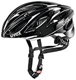 Uvex Boss Race Casco de Ciclismo, Unisex Adulto, Black, 55-60 cm