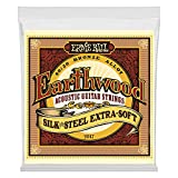 Ernie Ball Earthwood Silk & Steel Cuerdas extra suaves de guitarra acústica de bronce 80/20 - Calibre 10-50