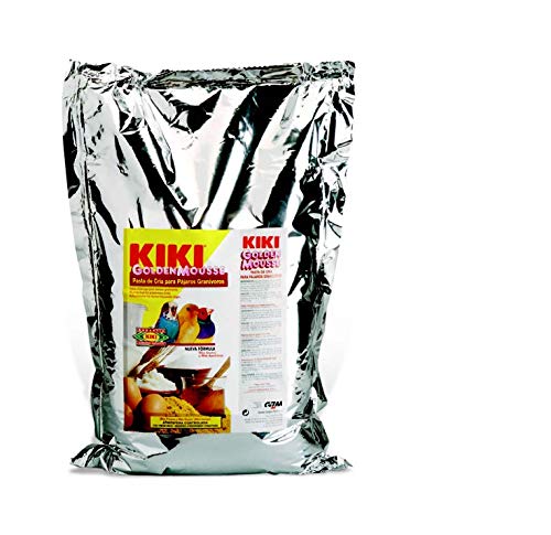 Pasta de cría amarilla para pájaros granívoros KIKI GOLDEN MOUSSE - Saco de 5 kg