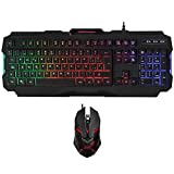 MARSGAMING Mars Gaming - Pack Gaming de Teclado y ratón (iluminación RGB, 15 Teclas de función, antighosting, 4000 dpi, Sensor óptico, 6 Botones)
