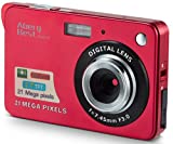 Compactas Cámaras Digitales AbergBest 2.7 LCD Recargable HD Cámara Digital para Estudiantes, niños, Adultos Interior y Exterior (Rojo)