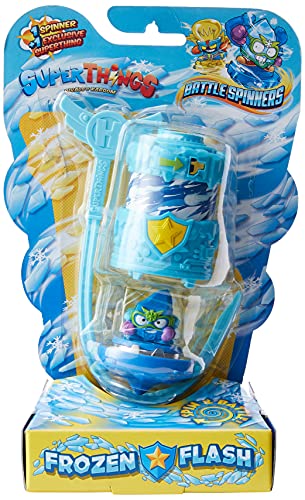 SUPERTHINGS Battle Spinner – Frozen Flash. 1 Spinner y 1 SuperThing exclusivo