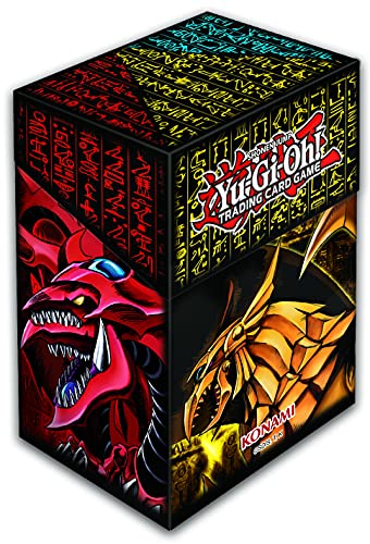 Yu-Gi-Oh! TRADING CARD GAME- Yu-Gi-Oh Slifer, obelisco y Caja de Cartas – Edición Alemana, Multicolor (YGO-J21Box)
