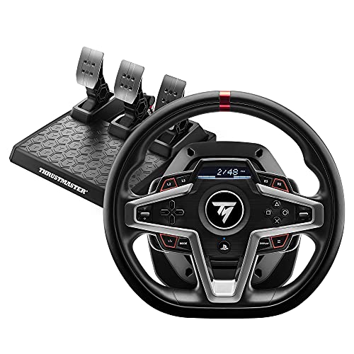 Thrustmaster T248 Volante de Carreras y Pedales Magnéticos PS5, PS4, PC, HYBRID DRIVE