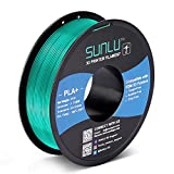 SUNLU Filamento PLA+ 1.75mm, Filamento PLA 1 kg mejorado para impresora 3d, Tolerancia de filamento Precisión +/- 0,02 mm(Césped verde)