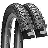 Fincci Par Cubiertas MTB 27.5 x 2.10 Pulgadas 54-584 Neumatico Plegable Cubierta Carretera para MTB Montaña Fuera del Camino Hibrida Bici Neumaticos Bicicleta 27.5x2.10 (Paquete de 2)