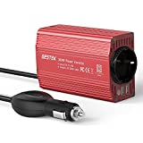 Inversor De Corriente 300W para Coche, BESTEK Transformador De 12v A 220v, Inversor con 1 Toma Enchufe Y 2 Puertos USB De 3,1 para Phone, Pad Y Tableta