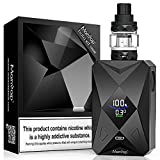 Cigarros Electronicos Vaper Manvap® Halo 100W E Cigarrillo Vape Mod con batería recargable Repuestos de la parte inferior Vape Pen No E Líquido sin nicotina (Negro)