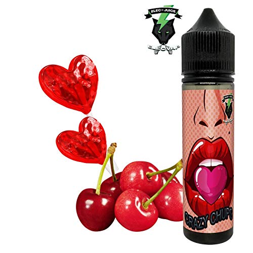 E-Liquid CRAZY CHUPS | 50 ml formato TPD -botes de 60 ml | ElecVap | Sin Nicotina: 0MG | E-Liquido vapeo para Cigarrillos Electronicos - E Liquidos para Vaper 70/30