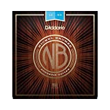 D'Addario Cuerdas Guitarra Acustica | Cuerdas de Guitarra | Cuerdas de Guitarra Acustica | NB1253 - Cuerdas para guitarra acústica (6 cuerdas, níquel/bronce, talla 12-53), color