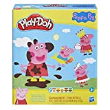 Play-Doh Juego de diseño Peppa Pig 9 Botes de plastilina no tóxica, 11 Accesorios, Juguete de Peppa Pig para niños a Partir de 3 años