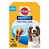 Pedigree Dentastix Snack Dental para la Higiene Oral de Perros Medianos (1 Pack de 56ud)