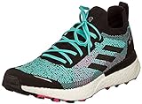 adidas Terrex Two Ultra Primeblue, Trail Running Shoe Hombre, Acid Mint/Core Black/Screaming Pink, 42 2/3 EU