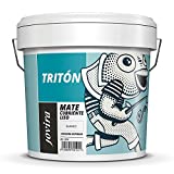 Pintura Mate Cubriente Liso Blanco Interior-Exterior. Paredes, techos, fachadas. (11 Kilos, Blanco)