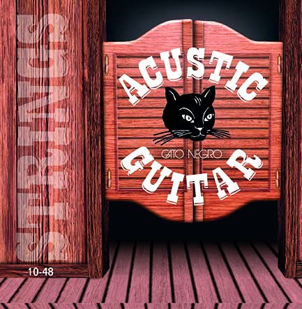 Juego de cuerdas para guitarra acústica Gato Negro Acustic Guitar 10-48