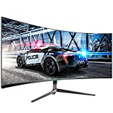 TITAN ARMY Pantalla curvada de 30 pulgadas, 200 Hz, pantalla ancha 2K, 21:9, Competición electrónica, pantalla de 144 Hz, resolución de videojuegos, 1800R.