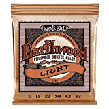 Cuerdas de guitarra acústica de fósforo bronce Ernie Ball Earthwood Light - Indicador 11-52