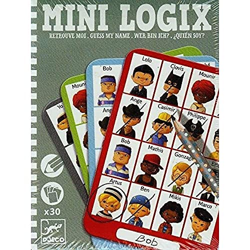 DJECO- Juegos de acción y reflejosJuegos de mesaDJECOMini-logix Quien es quien Jules, Multicolor (1)