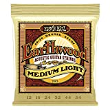 Ernie Ball Earthwoo d Cuerdas para guitarra acústica de bronce medio 80/20 - Indicador 12-54