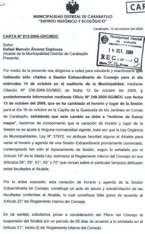  carabayllo.net Audio de la verguenza.